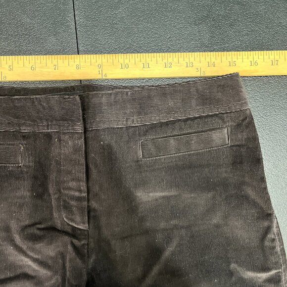 Express Stretch Y2K Dress Pants Womens Size 7/8 Brown Corduroy Wide Leg Career - Picture 3 of 7